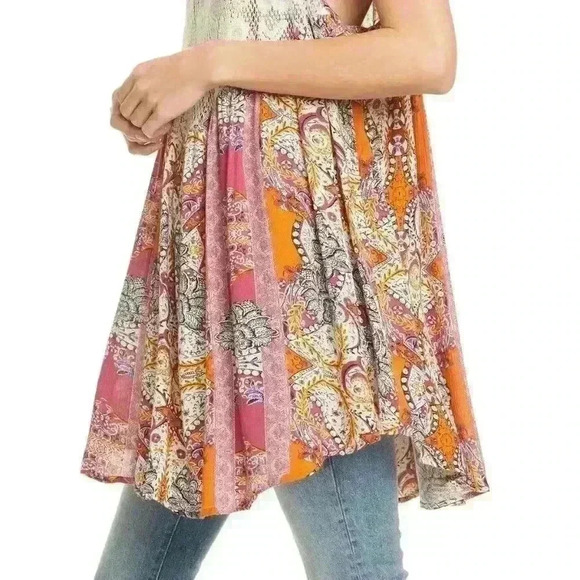 FREE People Count Me In Trapeze Mini Dress Pink - Picture 3 of 6